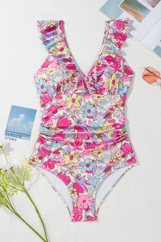 Tropical Blooms Tummy Control Swimsuit