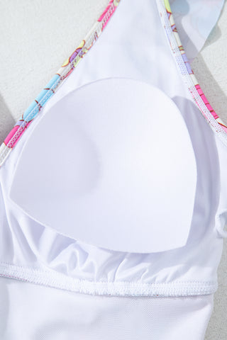 Tropical Blooms Tummy Control Swimsuit