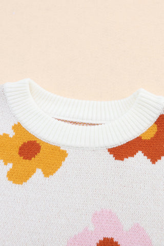 Fall Floral Sweater