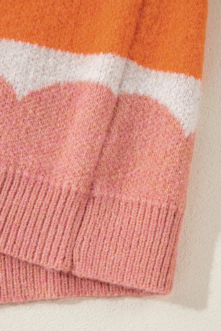 Candy Clouds Boatneck Sweater - Pink