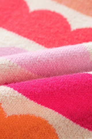 Candy Clouds Boatneck Sweater - Pink