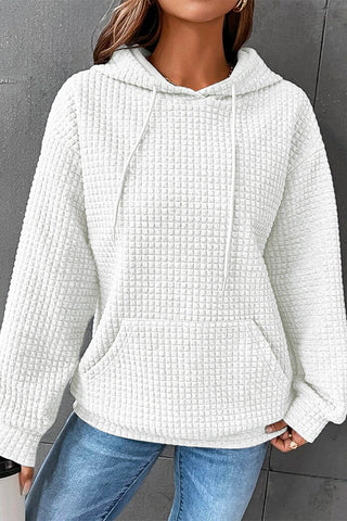 Quilted Hoodie - White