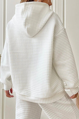 Quilted Hoodie - White