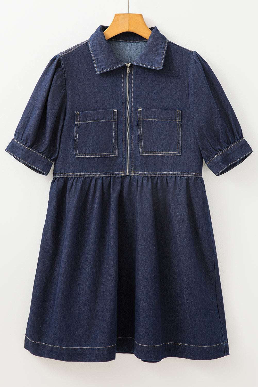 Zip Up Denim Dress | Blue Chic Boutique Zip Up Denim Dress | Blue Chic Boutique