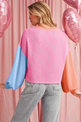 Electric Dreams Top - Bright Pink