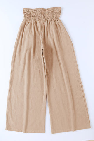 Smocked Waist Ultra Comfort Pants - Khaki
