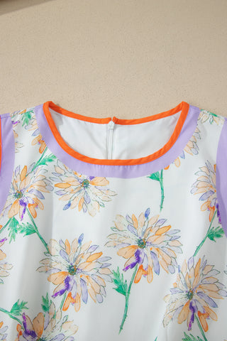 Watercolor Daisy Summer Dress