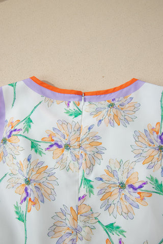 Watercolor Daisy Summer Dress