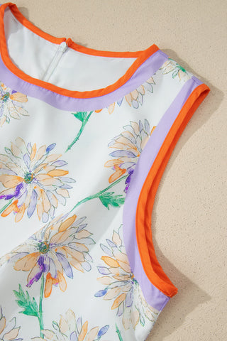 Watercolor Daisy Summer Dress