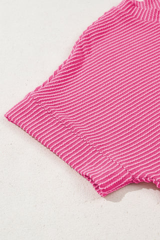 Hot Pink Textured Top
