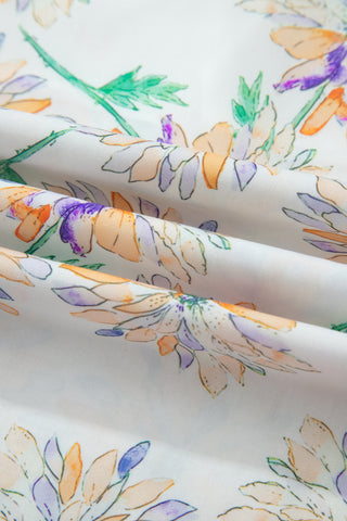 Watercolor Daisy Summer Dress