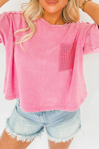 Acid Wash Pink Top