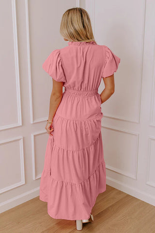 Summer Soirée Solid Dress - Pink