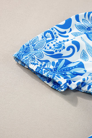 Paisley Swing Dress - Blue