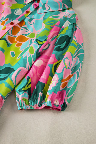 Summer Vibes Floral Shift Dress  - Green