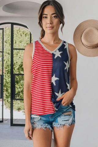 Red, White, and Blue Tank Top