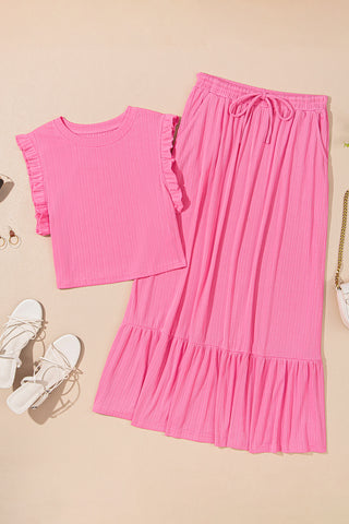 Skirt and Top Set - Pink