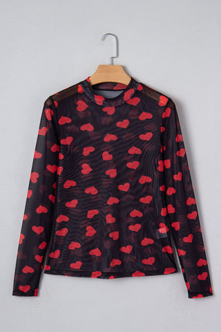 Hearts Top - Black