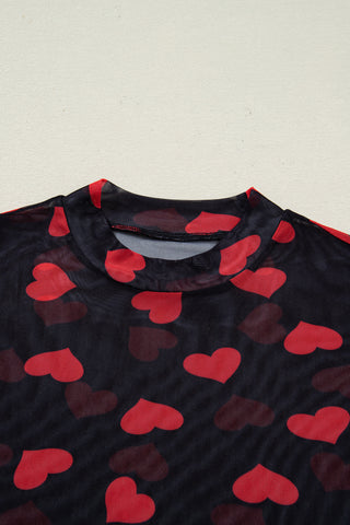 Hearts Top - Black