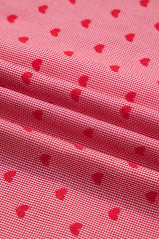 Tiny Hearts Button Up Top