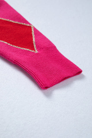 Rhombus Sweater - Red