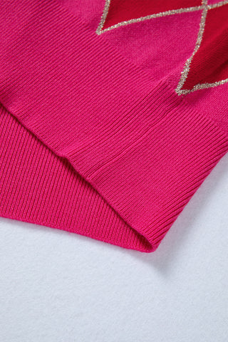 Rhombus Sweater - Red