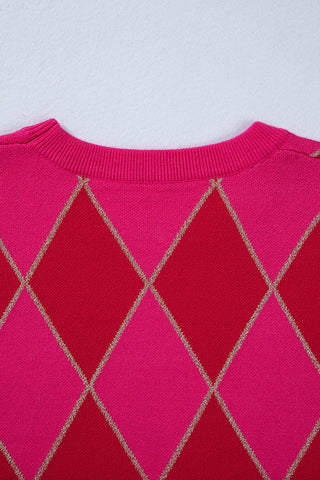Rhombus Sweater - Red
