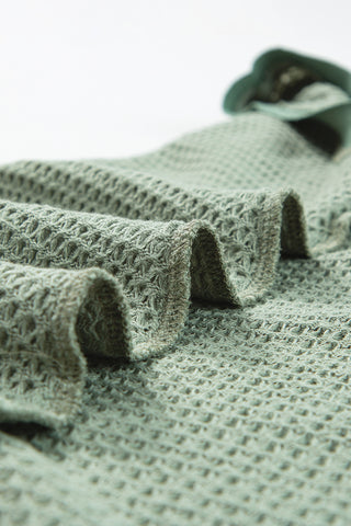 Flowy Waffle Weave Tank - Sage
