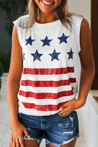 Stars and Stripes Sleeveless Top