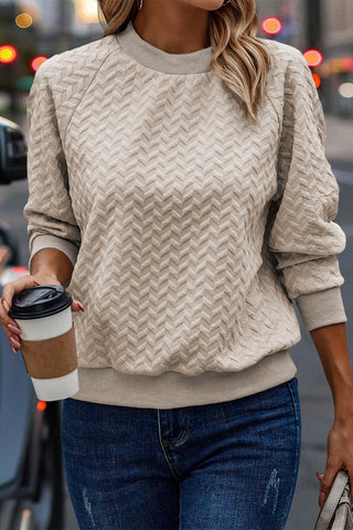 Herringbone Pattern Textured Top