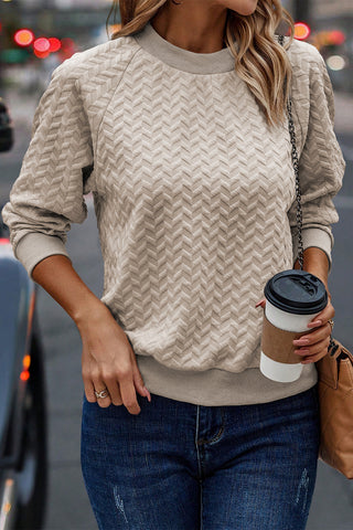 Herringbone Pattern Textured Top