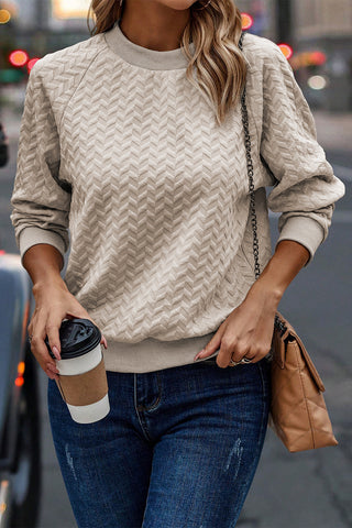 Herringbone Pattern Textured Top