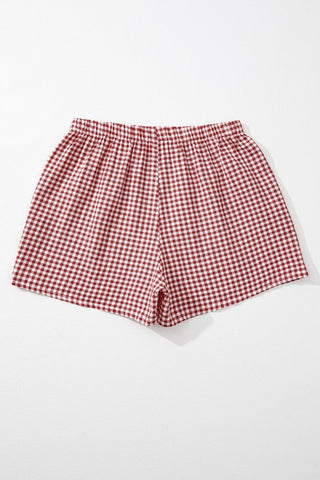 Gingham Shorts - Red