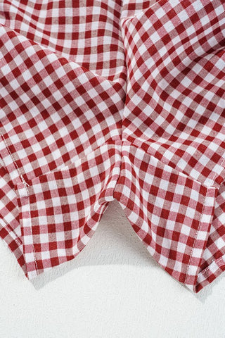 Gingham Shorts - Red