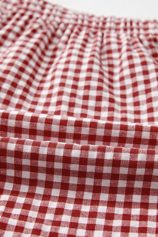 Gingham Shorts - Red