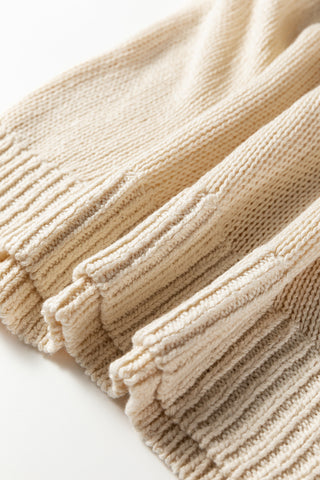 Lightweight Lattice Sweater - Beige