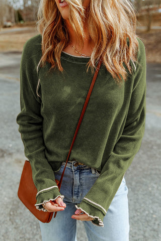For the Love of Fall Thermal Top - Green