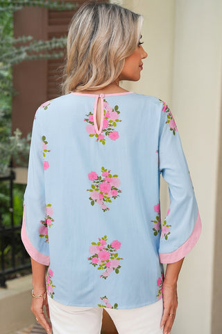 Soft Pastel Bluebell Top