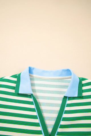 Striped Green Dress