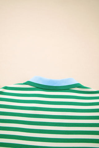 Striped Green Dress