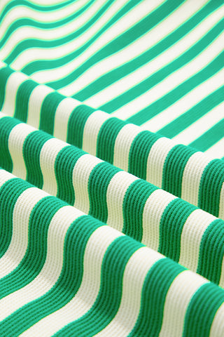 Striped Green Dress