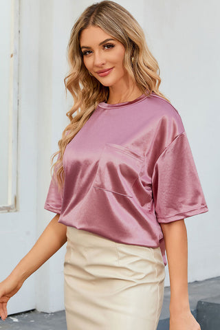 Shimmery Top - Pink