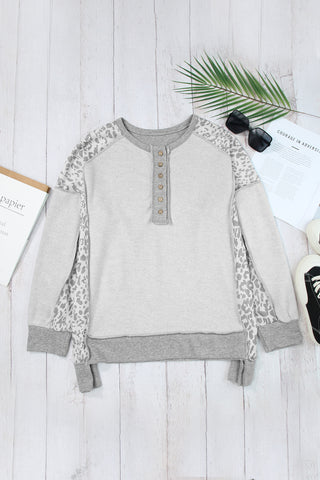 Henley Leopard Top
