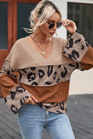 Bell Sleeve Leopard Top