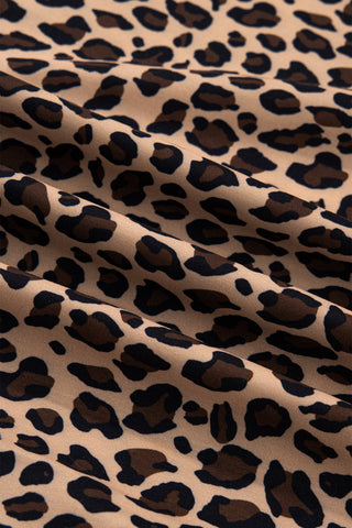 Ruffle Trim Leopard Tank- Ships Wednesday