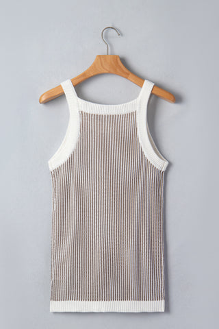 Striped Taupe Sweater Vest