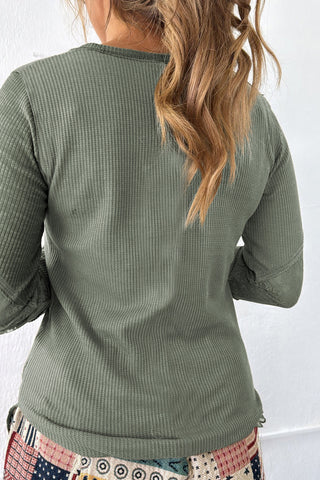 Mixed Pattern Spring Thermal - Green