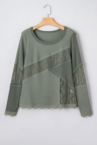 Mixed Pattern Spring Thermal - Green