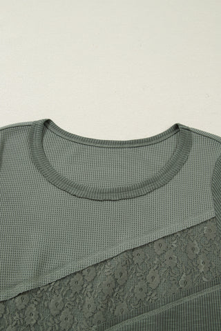 Mixed Pattern Spring Thermal - Green