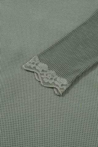 Mixed Pattern Spring Thermal - Green